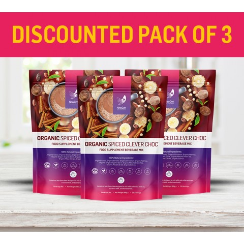 3 x Organic Clever Choc Spiced